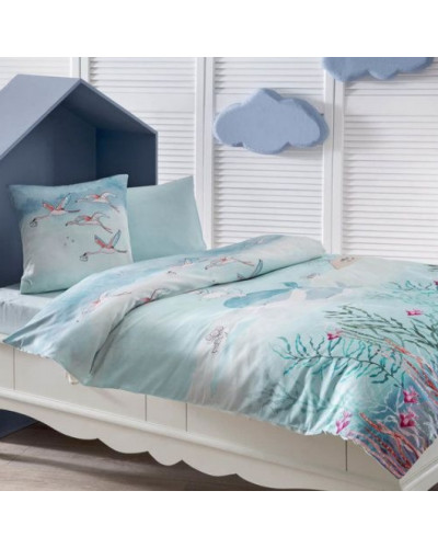 Детское постельное белье в кроватку Tivolyo Home Meri делюкс сатин 100x150