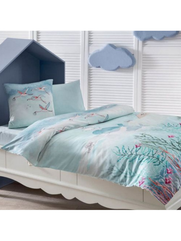 Детское постельное белье в кроватку Tivolyo Home Meri делюкс сатин 100x150