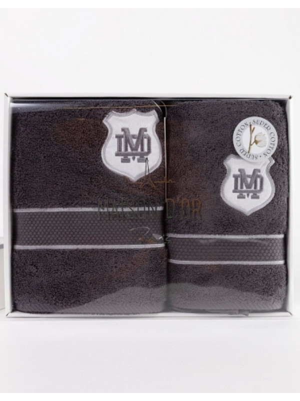 Полотенца Maison D'or Alain antracit 30x50; 50x100; 70x140