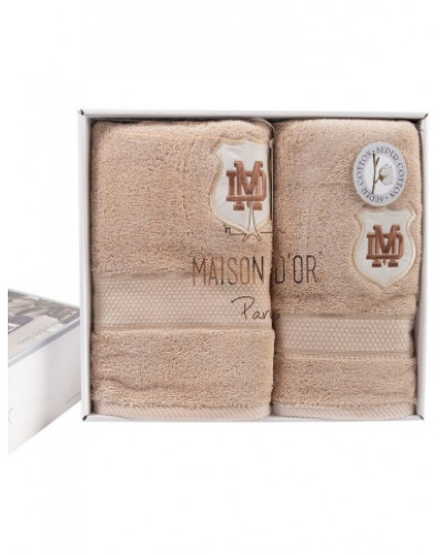 Набір рушників Maison D'or Alain beige 30x50; 50x100; 70x140