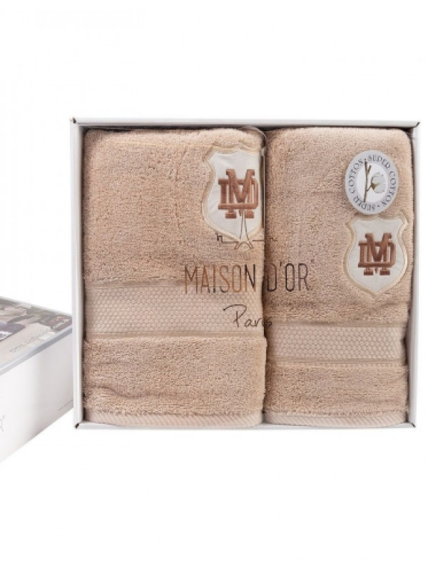 Набор полотенец Maison D'or Alain beige 30x50; 50x100; 70x140
