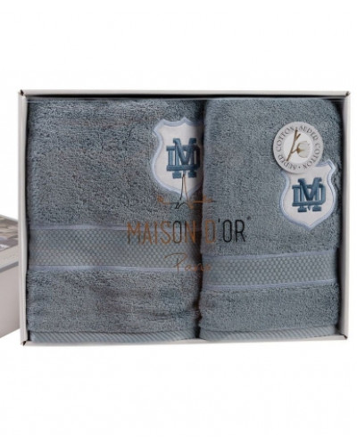 Набір рушників Maison D'or Alain blue 30x50; 50x100; 70x140