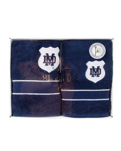 Полотенца Maison D'or Alain navy 30x50; 50x100; 70x140