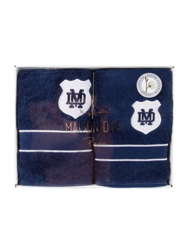 Полотенца Maison D'or Alain navy 30x50; 50x100; 70x140