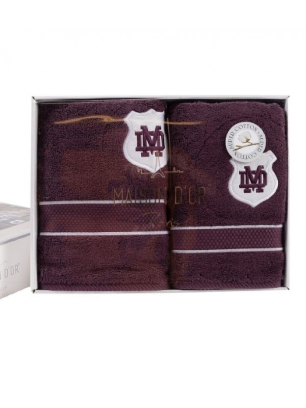 Полотенца Maison D'or Alain purple 30x50; 50x100; 70x140