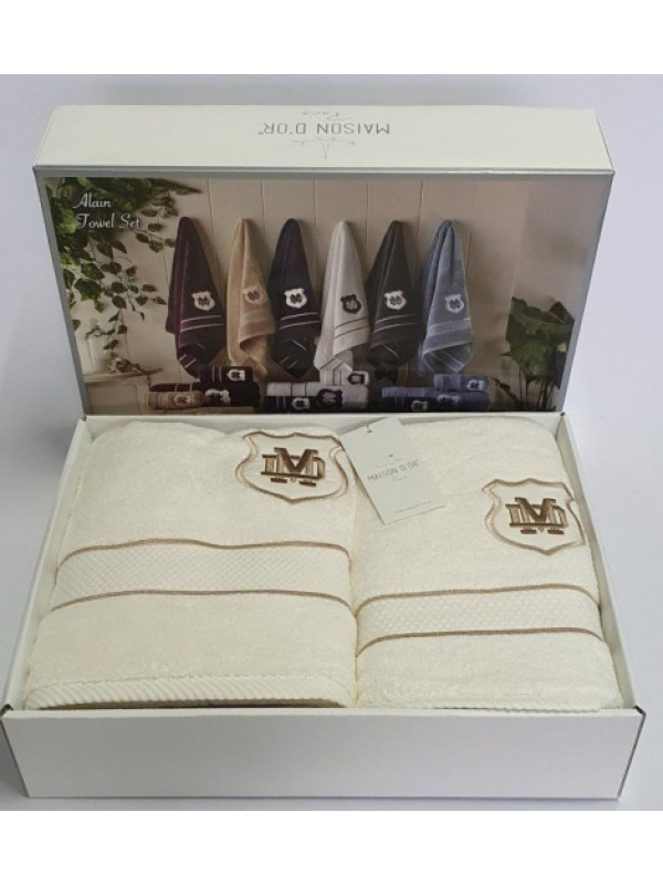 Набор полотенец Maison D'or Alain ecru 30x50; 50x100; 70x140