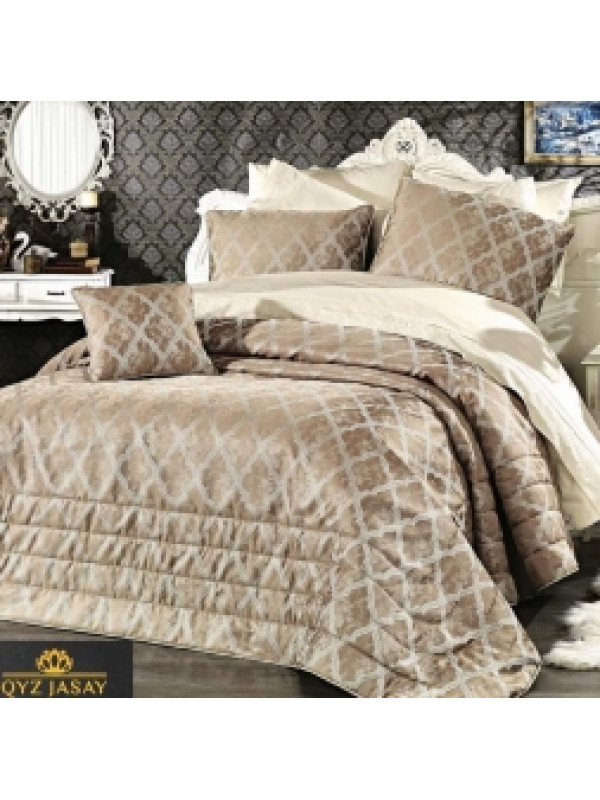 Покривало Grazie Home Gizem bej жаккард 260x270