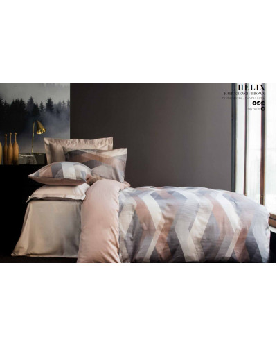 Постельное белье Issimo Home Helix bej сатин digital евро