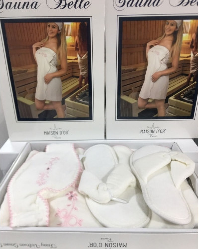 Женский набор для сауны Maison D'or Sauna Belle ecru