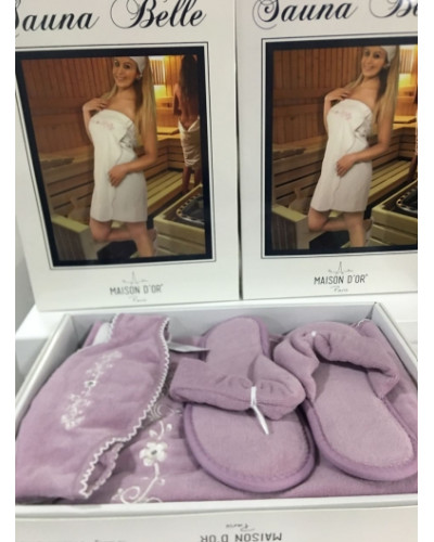 Женский набор для сауны Maison D'or Sauna Belle dark lilac