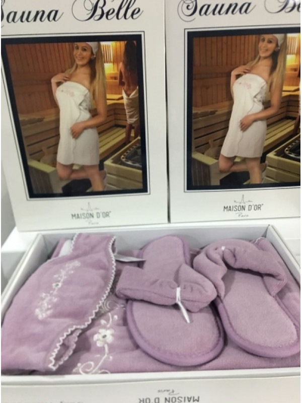Женский набор для сауны Maison D'or Sauna Belle dark lilac