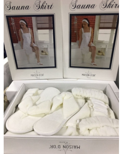 Женский набор для сауны Maison D'or Sauna Skirt ecru