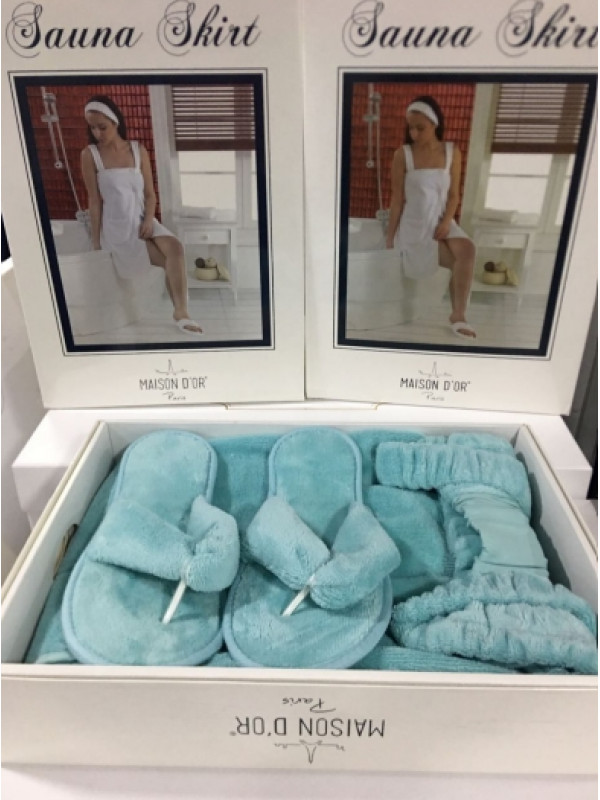 Женский набор для сауны Maison D'or Sauna Skirt su yesil