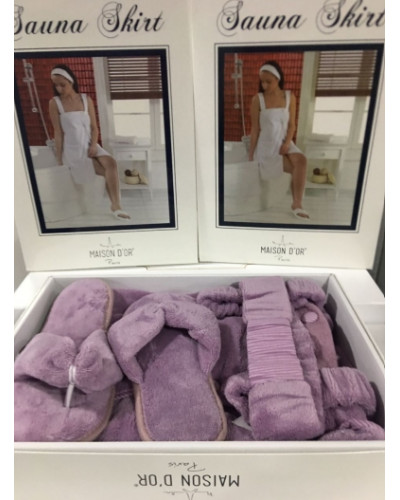 Женский набор для сауны Maison D'or Sauna Skirt dark lilac