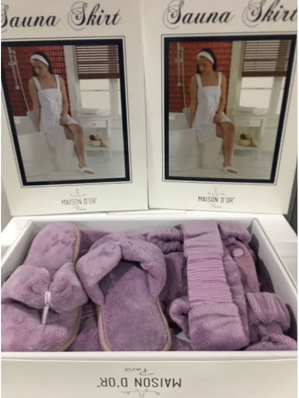 Женский набор для сауны Maison D'or Sauna Skirt dark lilac