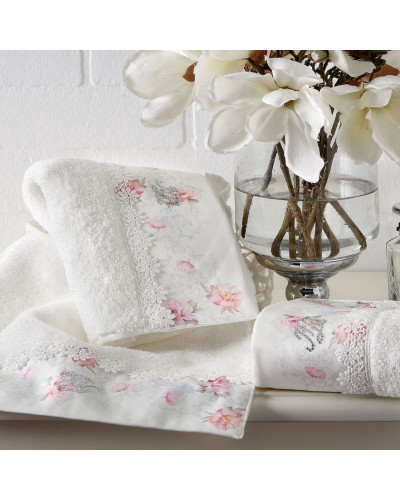 Кухонные полотенца Tivolyo Home Venice , 3 предмета, махра (100 хлопок) Цвета: белый