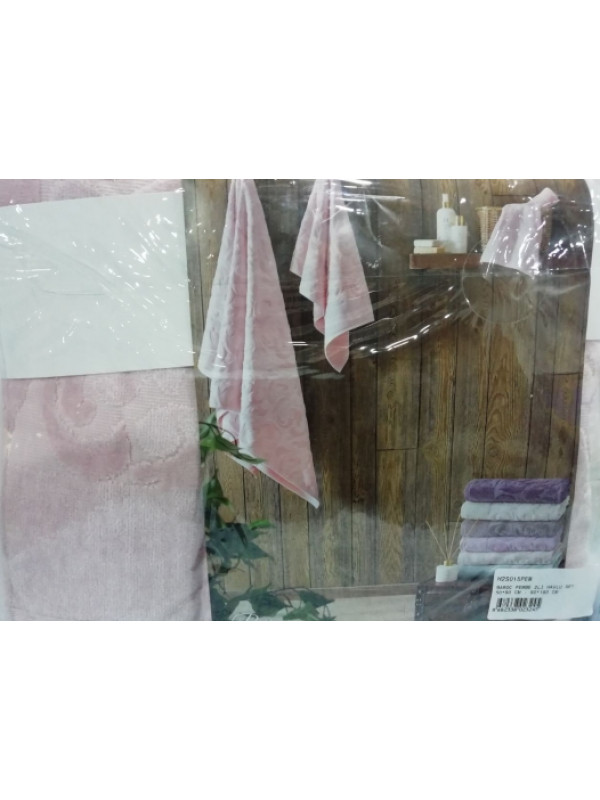Набор полотенец Tivolyo Home Baroc pembe 50x90; 90x150