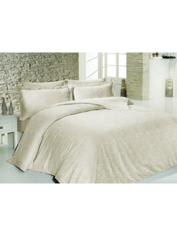 Постельное белье Prima casa Sarmasik krem жаккард  евро