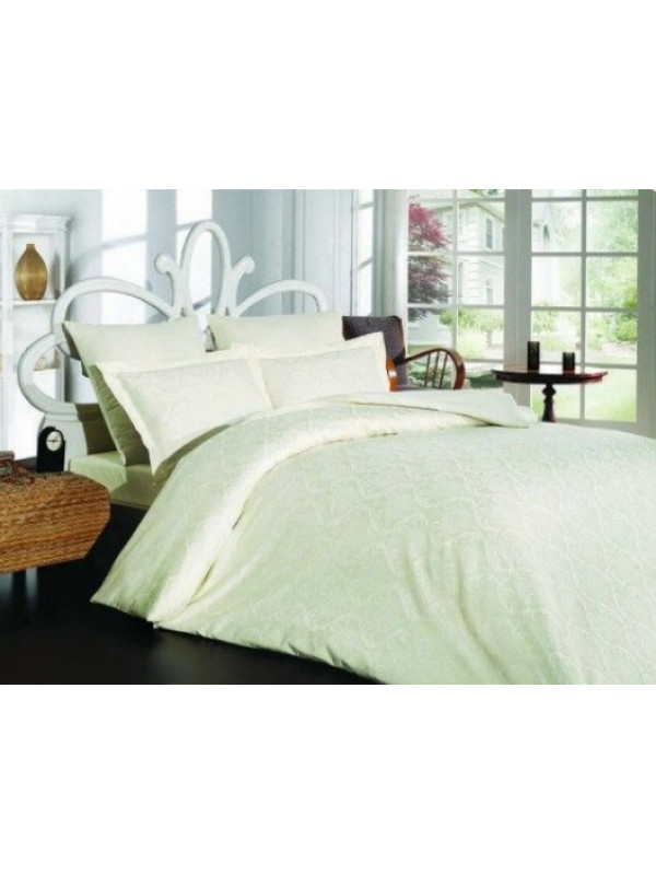 Постельное белье Prima casa Damask krem жаккард  евро