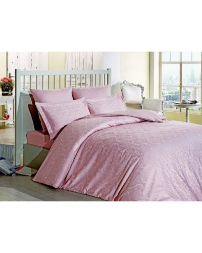 Постельное белье Prima casa Damask pudra жаккард  евро
