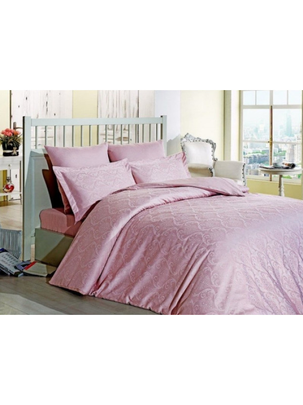 Постельное белье Prima casa Damask pudra жаккард  евро