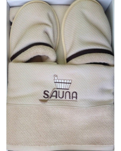 Мужской набор для сауны Maison D'or Sauna Dufour ecru
