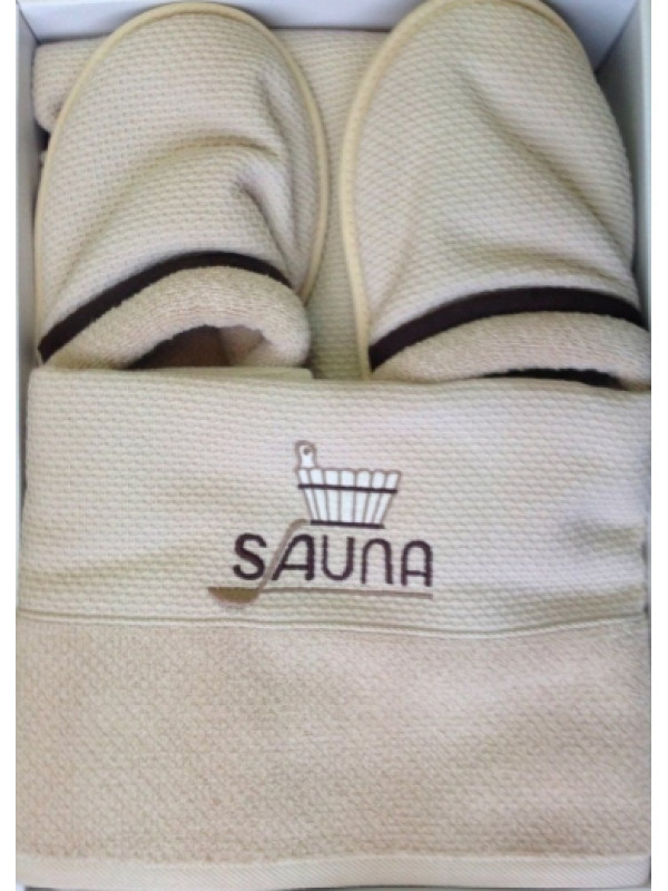 Мужской набор для сауны Maison D'or Sauna Dufour ecru