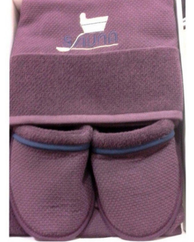 Мужской набор для сауны Maison D'or Sauna Dufour burgundy