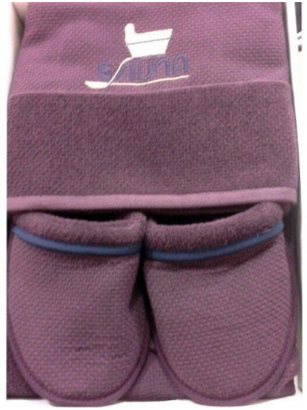 Мужской набор для сауны Maison D'or Sauna Dufour burgundy