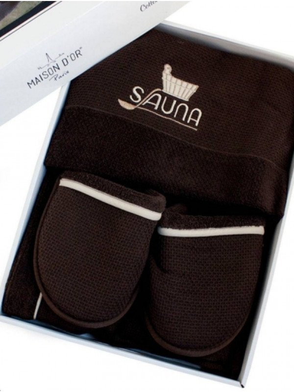 Мужской набор для сауны Maison D'or Sauna Dufour brown