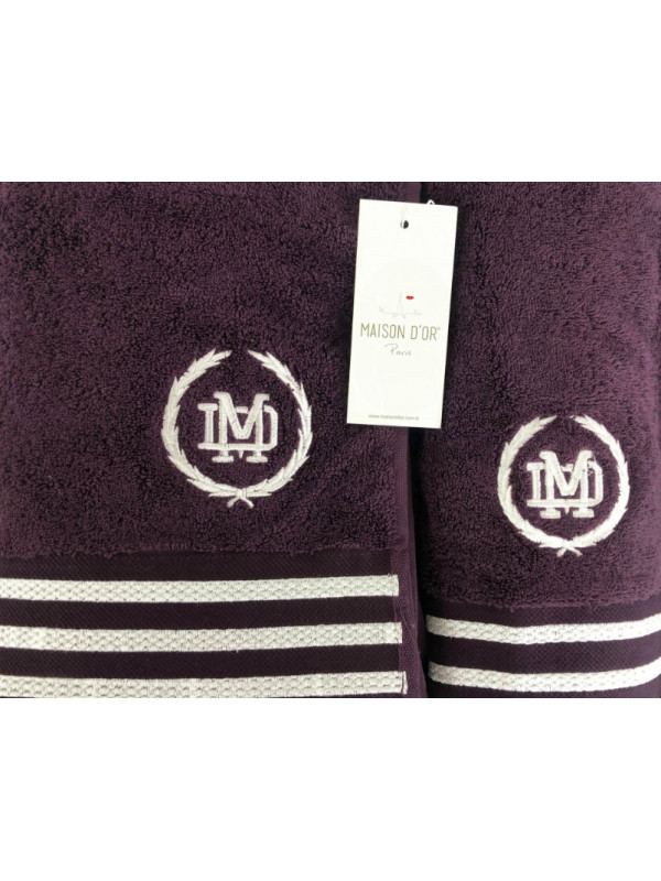 Набор полотенец Maison d'or Delon purple 30x50, 50x100, 70x140