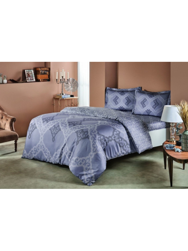 Постельное белье Tac Corette gri сатин евро