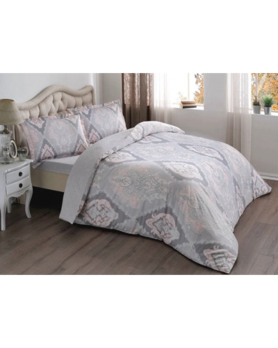 Постільна білизна Tac сатин Vales V03-pembe євро