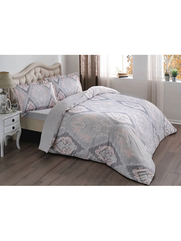 Постільна білизна Tac сатин Vales V03-pembe євро