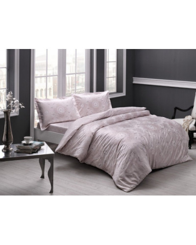 Постельное белье Tac Lucca pudra сатин евро