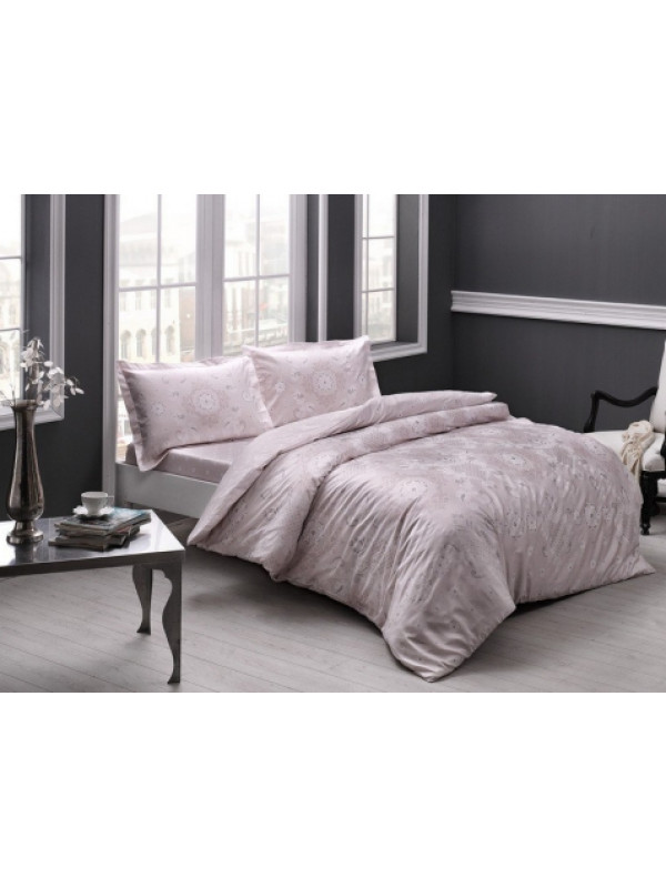 Постельное белье Tac Lucca pudra сатин евро