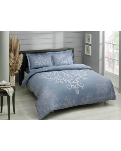 Постельное белье Tac сатин (100%хлопок) anissa-mavi Цвета: голубой