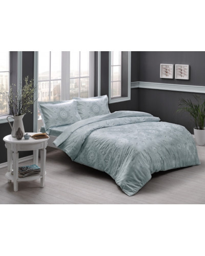 Постельное белье Tac Lucca mint сатин евро