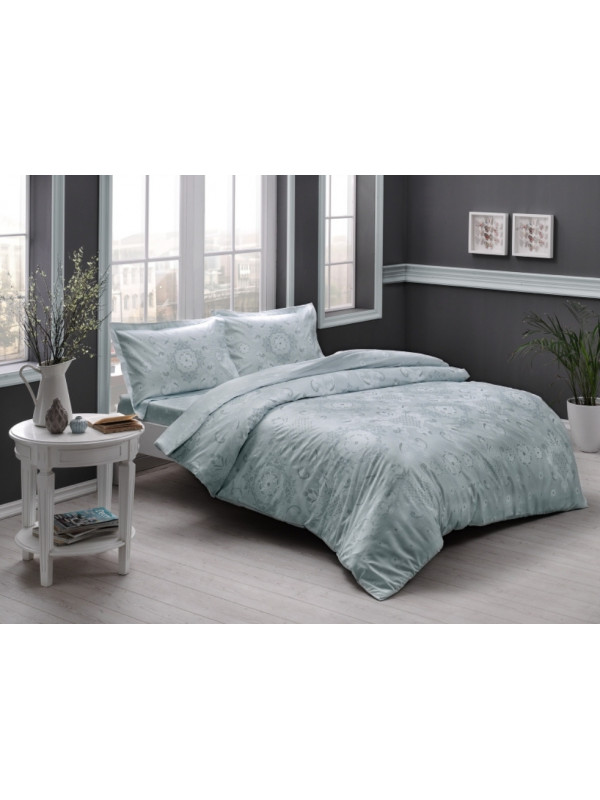 Постельное белье Tac Lucca mint сатин евро