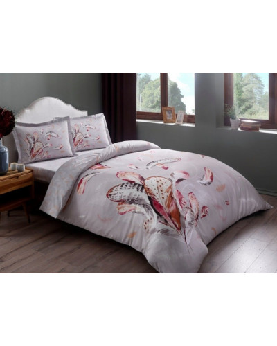 Постельное белье Tac Ratna gri сатин евро