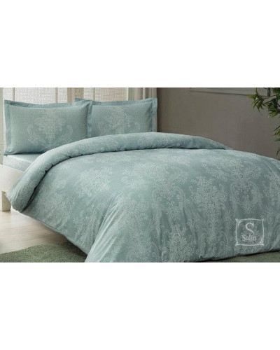 Постельное белье Tac сатин (100%хлопок)  Carol Mint Цвета: мятный