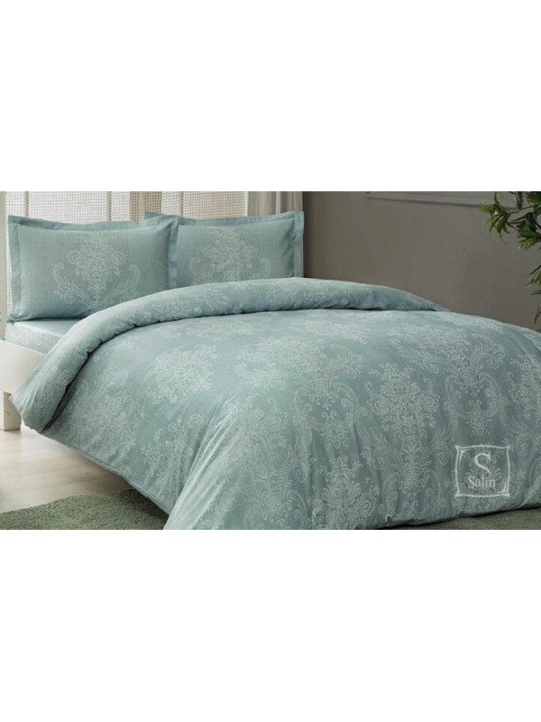 Постельное белье Tac сатин (100%хлопок)  Carol Mint Цвета: мятный