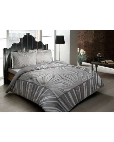 Постельное белье Tac сатин (100%хлопок) Venus gri v02 Цвета: серый