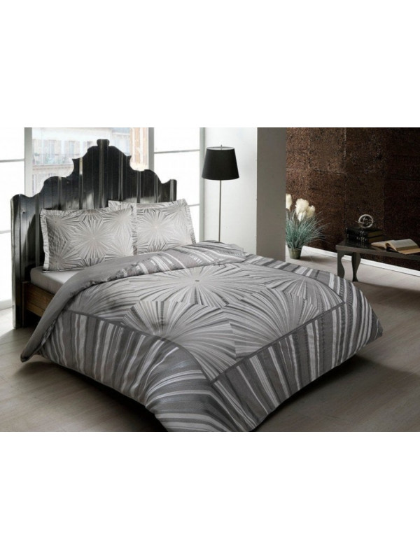 Постельное белье Tac сатин (100%хлопок) Venus gri v02 Цвета: серый