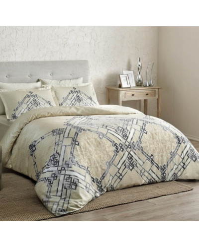 Постельное белье Tac сатин делюкс (100%хлопок) neira-beg Цвета: бежевый