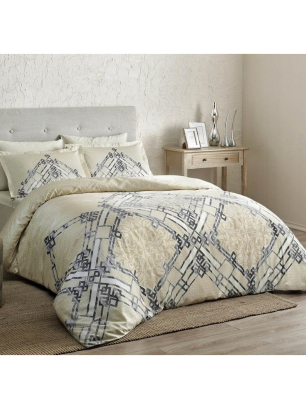 Постельное белье Tac сатин делюкс (100%хлопок) neira-beg Цвета: бежевый