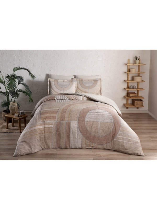 Постельное белье Tac сатин делюкс Marne kahve v54 евро