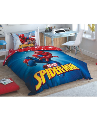 Подростковое постельное белье Tac Disney  spiderman-time-to-move ранфорс полуторное