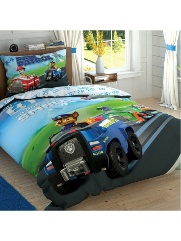 Подростковое постельное белье Tac Disney Paw Patrol Team ранфорс полуторное