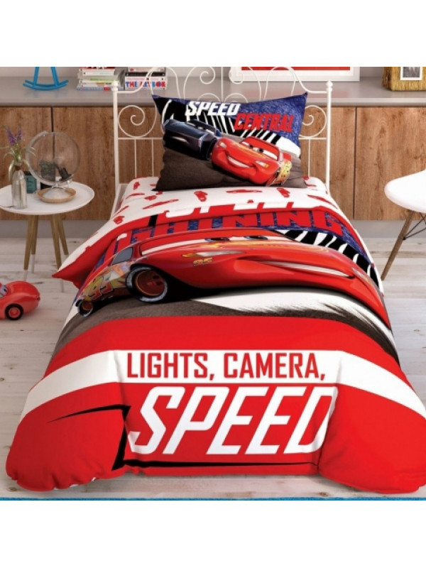 Подростковое постельное белье Tac Disney Cars Spectator ранфорс полуторное